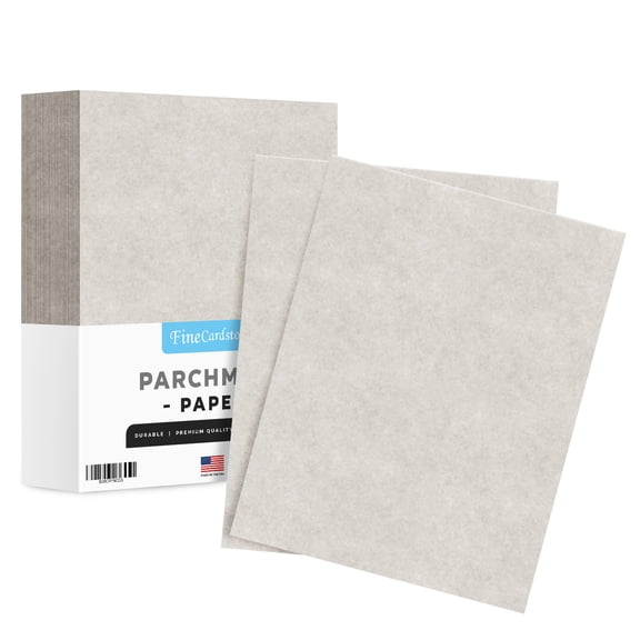New Smoke Gray Parchment Paper – Great for Certificates, Menus and Wedding Invitations | 24lb Bond, 60lb Text (90gsm) | 8.5 x 11” | 1 Ream – 500 Sheets per Pack
