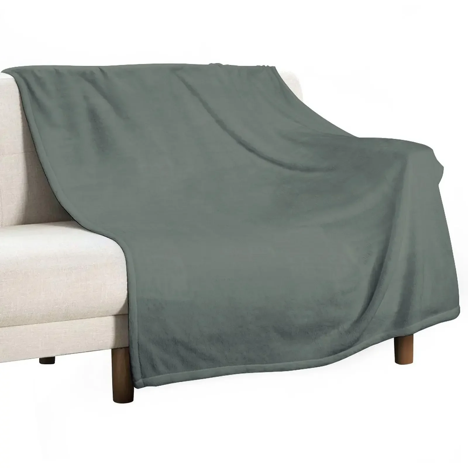 New Smoke Green by Farrow and ball Paint Throw Blanket Designers