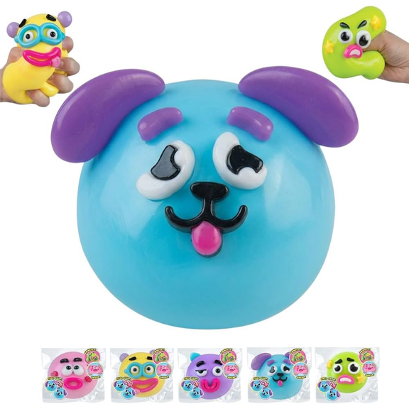 New Smushers Squishy - Curiosities Smushers Dog Face Swap Squishy Soft Moldable Cute Slow Rise Relaxing Sensory Fidget Relief Anxiety Stress Fun Desk Accessory for Adults(5 color style)