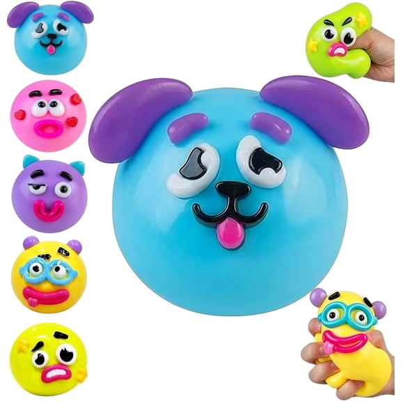 New Smushers Squishy - Curiosities Smushers Dog Face Swap Squishy, Soft Slow Rising Stress Relief for Stress & Anxiety Relief, Cute Dog Face Sensory Fidget for for Adults Anxiety Relief