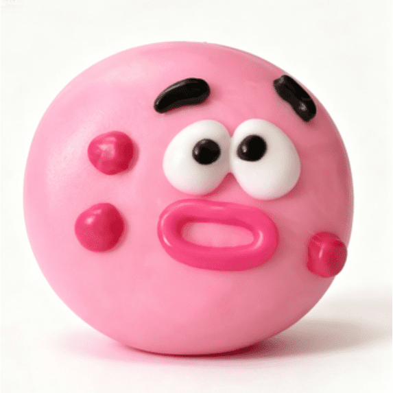 New Smushers Squishy Toys Pink, Curiosities Smushers Dog Face Swap Sqweezz Smush ,Safe & Fun for All Ages