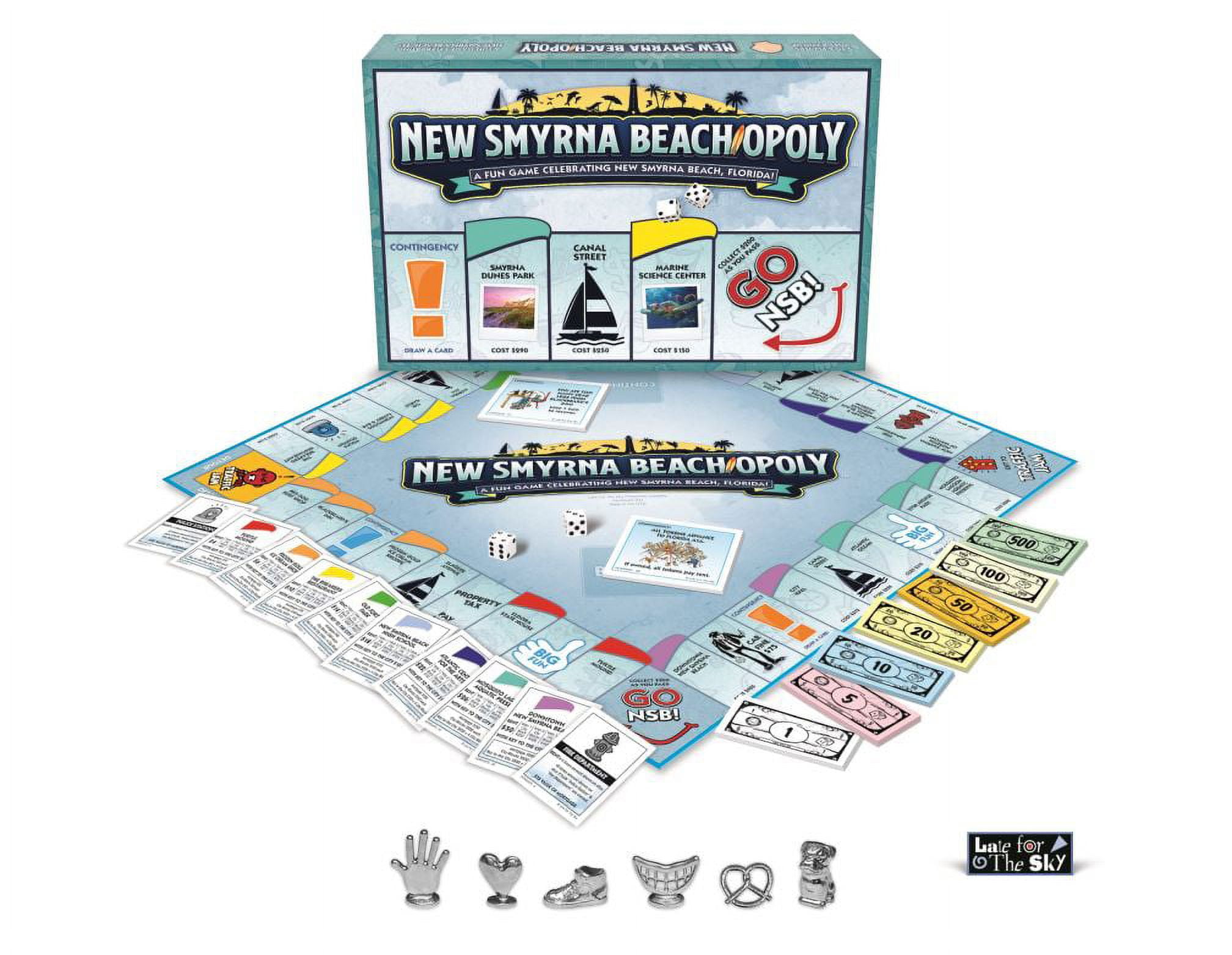 New Smyrna Beach Opoly Board Game