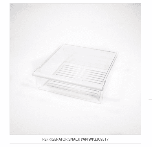 New Snack Pan Clear WR32X10697 Whirlpool