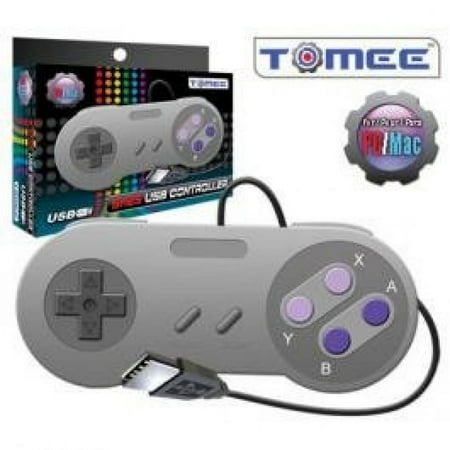 New Snes Tomee Usb Controller Eight-Way Directional Pad And Six Digital Buttons Works For Pc And Mac