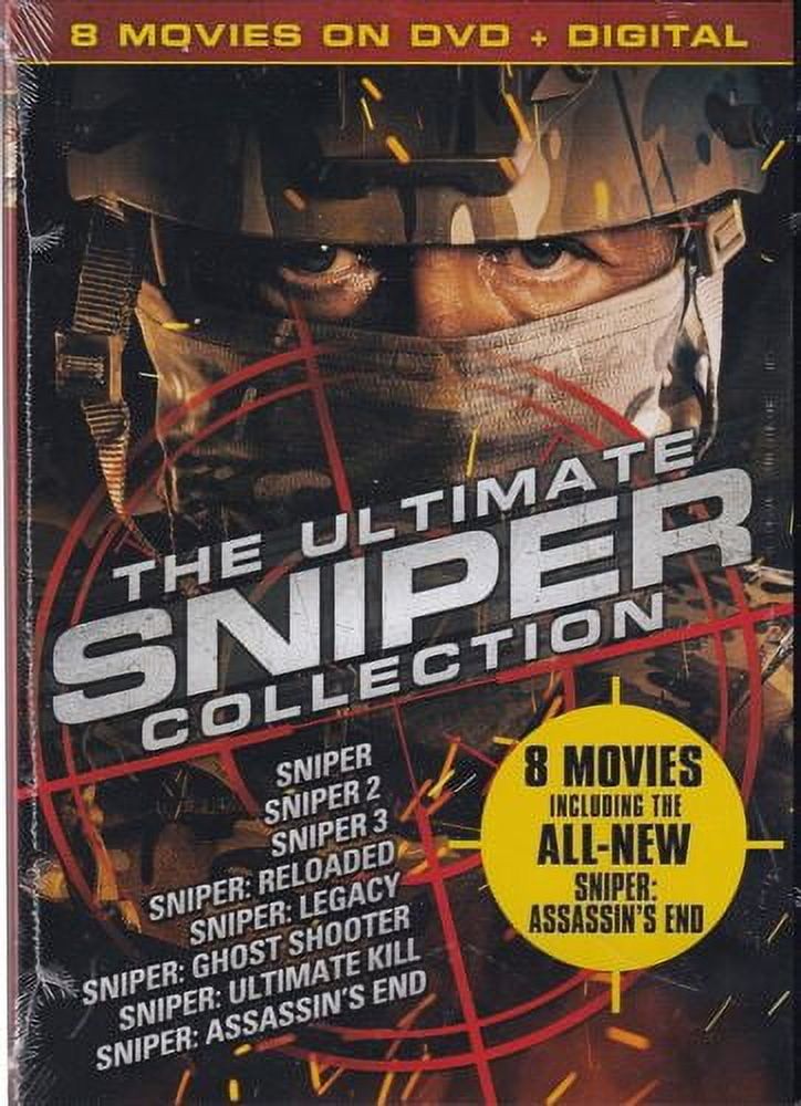 New Sniper 8 Film Set Sniper 13, Reloaded, Legacy & 3 More (DVD