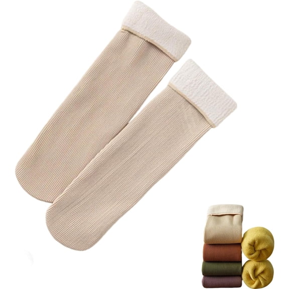 New Snugly Velvet Winter Thermal Socks Women Winter Thickening Soft Velvet Slim Thermal Work Fleece Socks