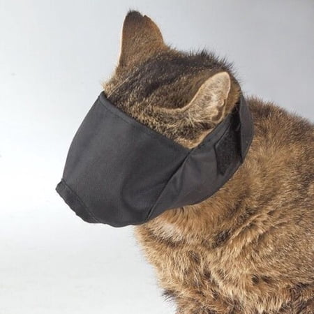 New Soft Adjustable Cat Muzzles Perfect For Grooming Black Color and Small Size