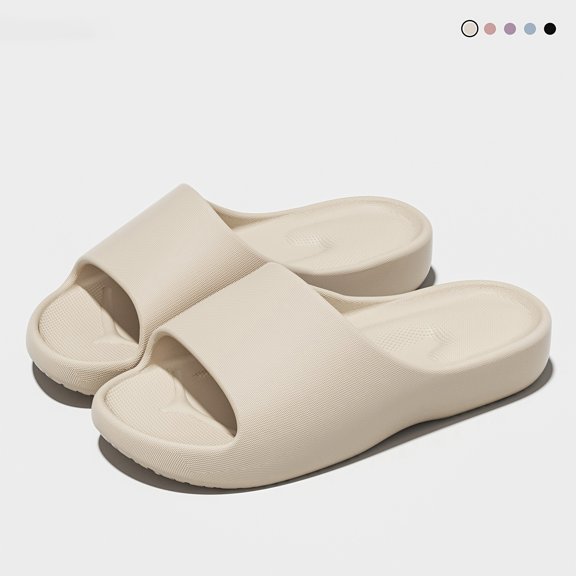 New Soft-Soled Minimalist Comfortable Women's Slippers, Thick-Soled Height-Increasing Versatile Fashion Couple Slippers, Women Shoes