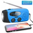 thumbnail image 1 of New Solar Emergency Radio 2000mAh- Hand Crank Radio - Weather Radio Led Flashlight Phone Charge, 1 of 6