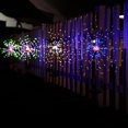 New Solar Energy Ground Plug Fireworks Led Dandelion Flashing Lights