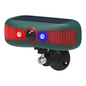 New Solar Infrared Alarm Detector Barking 129Db Sound Warning Flashing Light Motion Sensor Alarm Animal Repeller