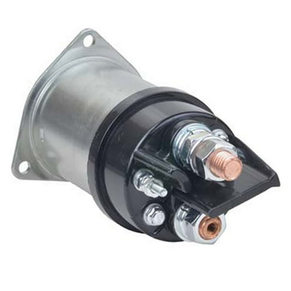 OEM Grade Starter Solenoid Compatible with Caterpillar Freightliner Kenworth Mack Peterbilt International John Deere 24V 4-Terminal 1115625 D919A 3 Hole Mount Flange Insulated 10461024