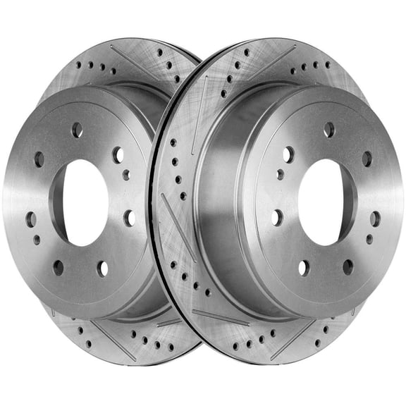New Solid Brake Disc Compatible With Ford Lincoln F-150 XTR 8 Cyl 4.6L F-150 XL 6 Cyl 3.5L F-150 Platinum 6 Cyl 3.5L F-150 STX 8 Cyl 5.0L 2004-2011 By 54112 145522 492585 48880183