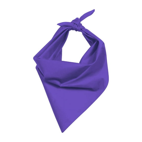 New Solid Color Cotton Bandanas - Dark Purple