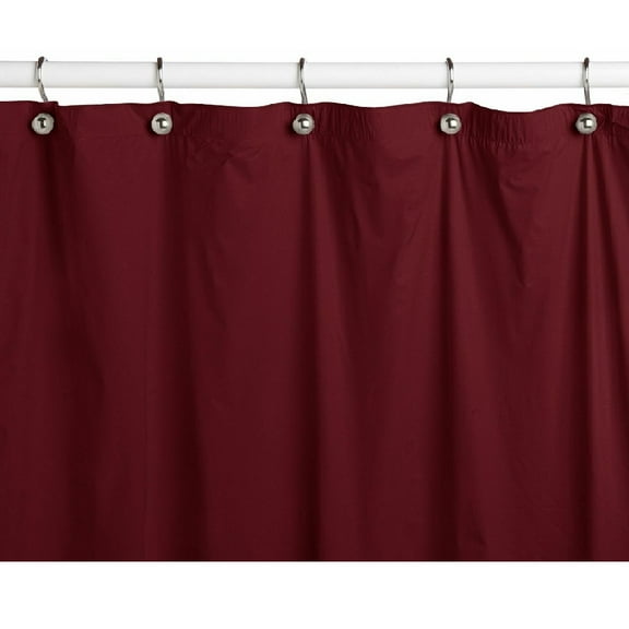 New  Solid Water Repellent  Bathroom Shower Curtain Liner Burgundy Color