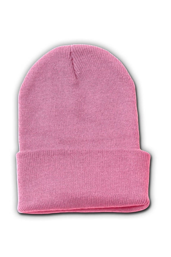 New Solid Winter Long Beanie - Light Pink 1pc