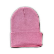 New Solid Winter Long Beanie - Light Pink 1pc