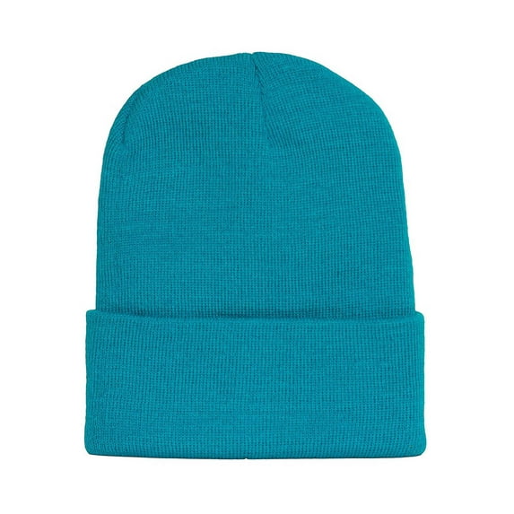New Solid Winter Long Beanie - Turquoise 1pc