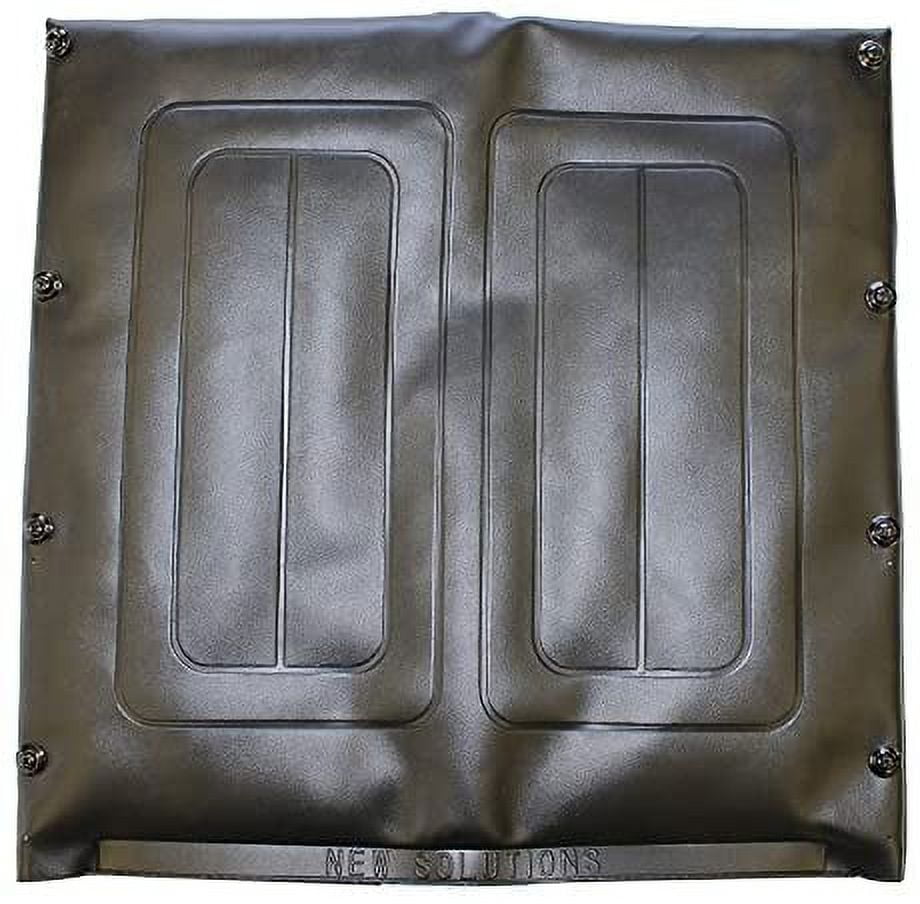New Solutions UBV471-20" Wide x 18" High Back, Black Vinyl Wheelchair Upholstery, Universal Fit