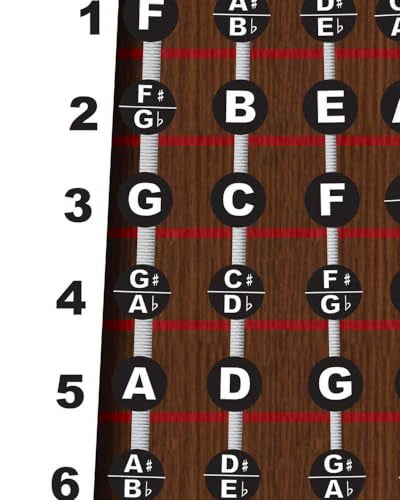 A New Song Music Laminated Upright Bass Fingerboard Instructional 11x17 ...