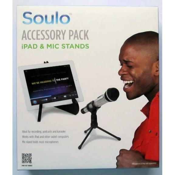 New Soulo Accessory Pack Desktop Tablet & Microphone Stands Karaoke *Free Ship