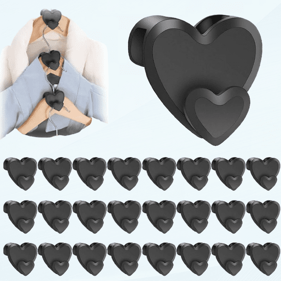 New Space Triangles AS-SEEN-ON-TV Premium Hanger Connector Hooks, 24Pcs Space Saving Hanger Hooks for Organizer Closet, Heavy Duty Cascading Clothes Hanger Hooks Fits All Types of Hangers