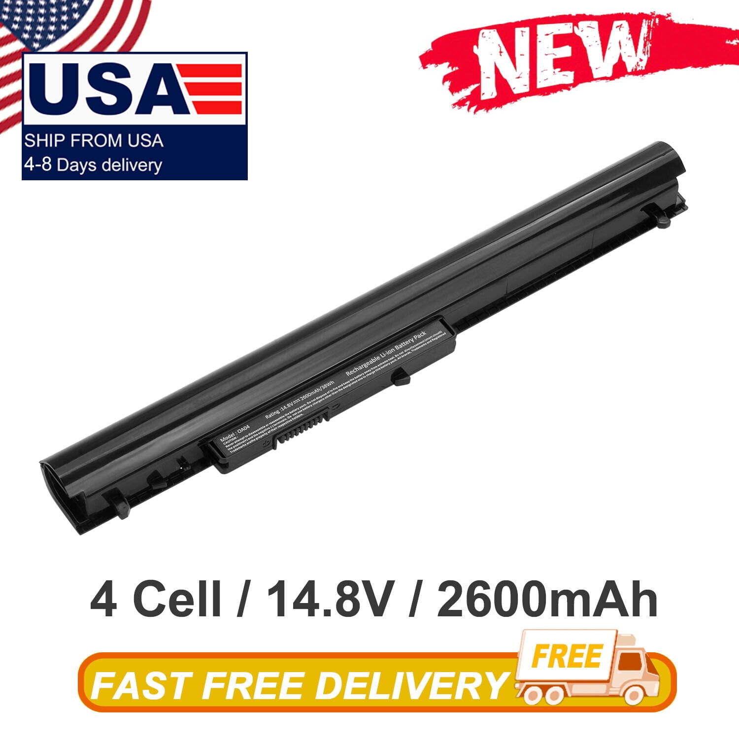 New Spare 740715-001 Battery for HP 240 245 250 255 G2 G3 OA04 OA03 ...