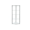 thumbnail image 1 of New Spec Furniture Triangle Display Shelf Tempered Glass / Chrome, 1 of 4