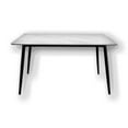 thumbnail image 1 of New Spec Furniture 55" Modern Rectangular Sintered Stone Dining Table White/Black, 1 of 1
