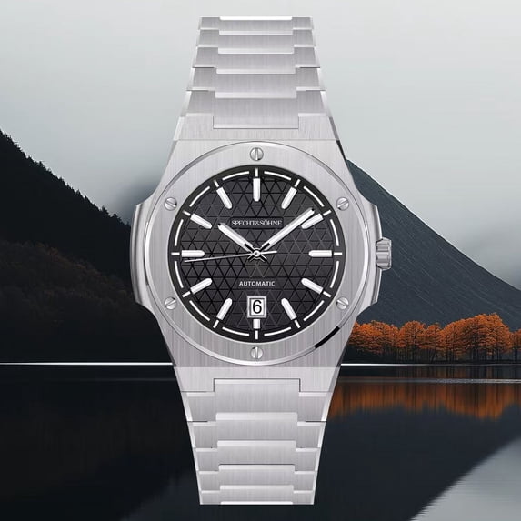 New Specht & Söhne Unique Design 37MM Men's Watches Mechanical Watch NH35 Movt Stainless Steel Luminous Classic Watch Waterproof