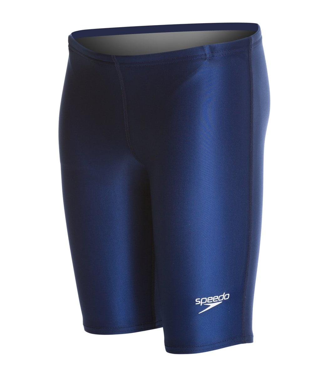 New Speedo Boy's Swimsuit Jammer Begin to Swim Solid Navy Size 8