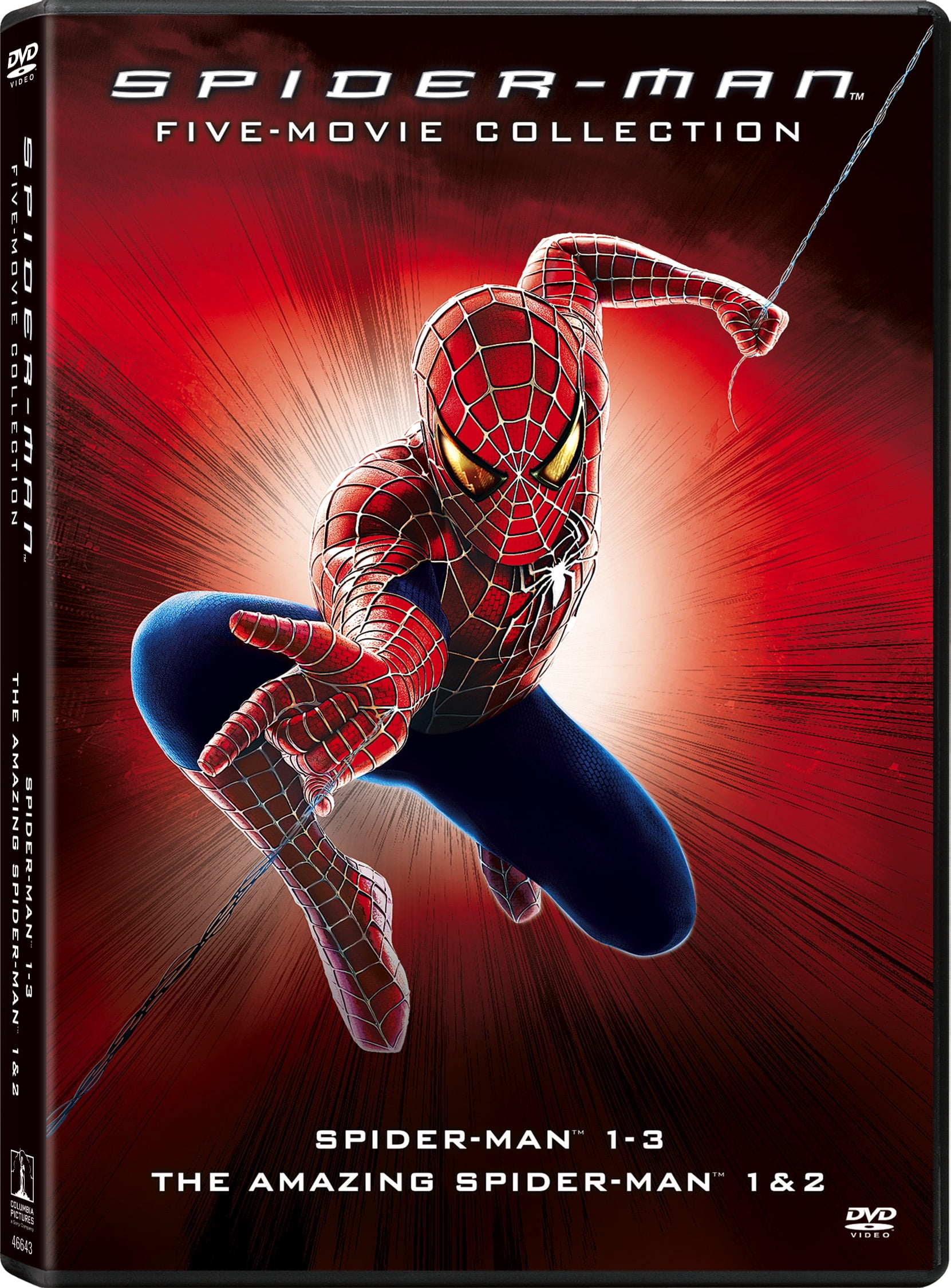SONY PICTURES ENTERTAINMENT New Spider-Man 5 Pack: 1 2 3 / Amazing Spider-Man 1 2 (Multi Feature) (DVD)