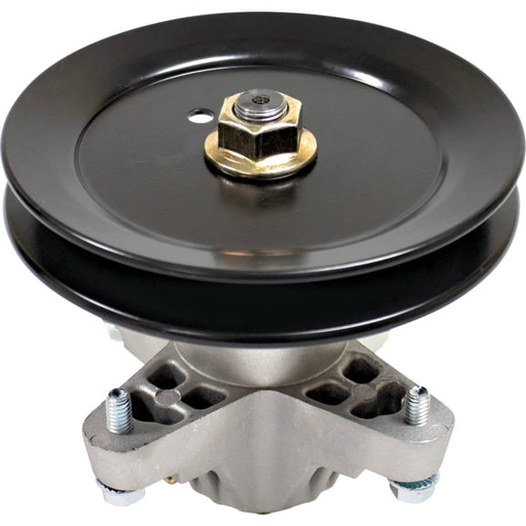 Spindle Assembly with Pulley Compatible with LT1042 LT1040 Pony Bronco LX425 42 Inch Deck Riding Lawn Tractor 918-04461 618-04456A 843A1 04456B 04461A 0624B 13AN77KG 13AV60KG 13BX60RG