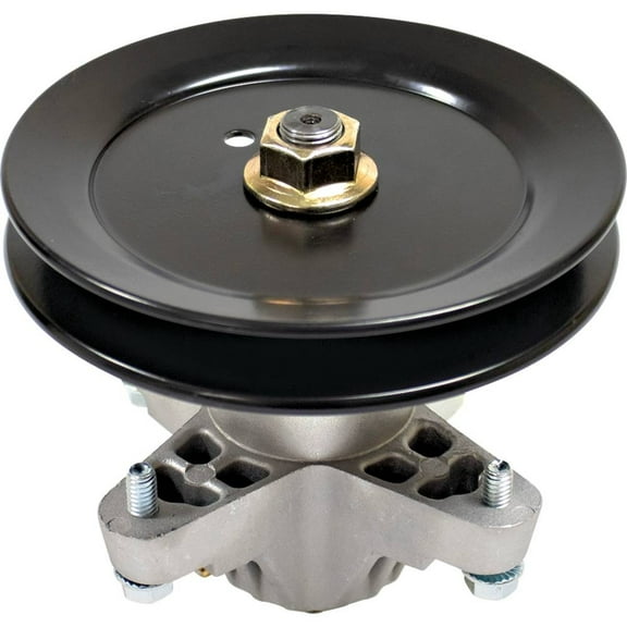 Spindle Assembly with Pulley Compatible with LT1040 LT1042 Pony Bronco 42 Inch Deck Lawn Tractor 618-04456B 918-04456B 918-0624B 843A3 04456A 04461A 04461 13AN77TG 13BX60TG CADET
