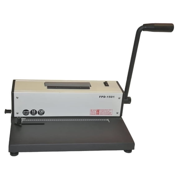 New Spiral Coil Binding Machine Electric Inserter 4:1 Pitch Metal 110V