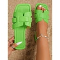 thumbnail image 1 of New Spring And Summer H-Shaped Slippers For Women Fashionable And Casual Style Suitable For Wearing Outdoors One Buckle Flat Sandals With Roman Style, 1 of 7