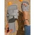 thumbnail image 1 of New Spring And Summer H-Shaped Slippers For Women Fashionable And Casual Style Suitable For Wearing Outdoors One Buckle Flat Sandals With Roman Style, 1 of 7