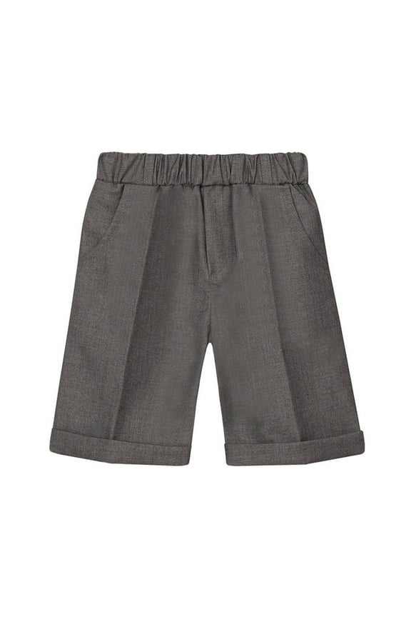 New Spring Fashion AXXD Big Boy Fashion Cute Solid Color School Uniform Suit Shorts