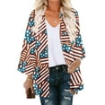 thumbnail image 1 of New Spring Fashion,AXXD Casual Independence Day Loose Printed Sunscreen Chiffon Kimono Plus Size Kimono Cardigan for Girl Clearance Red Size 4, 1 of 5
