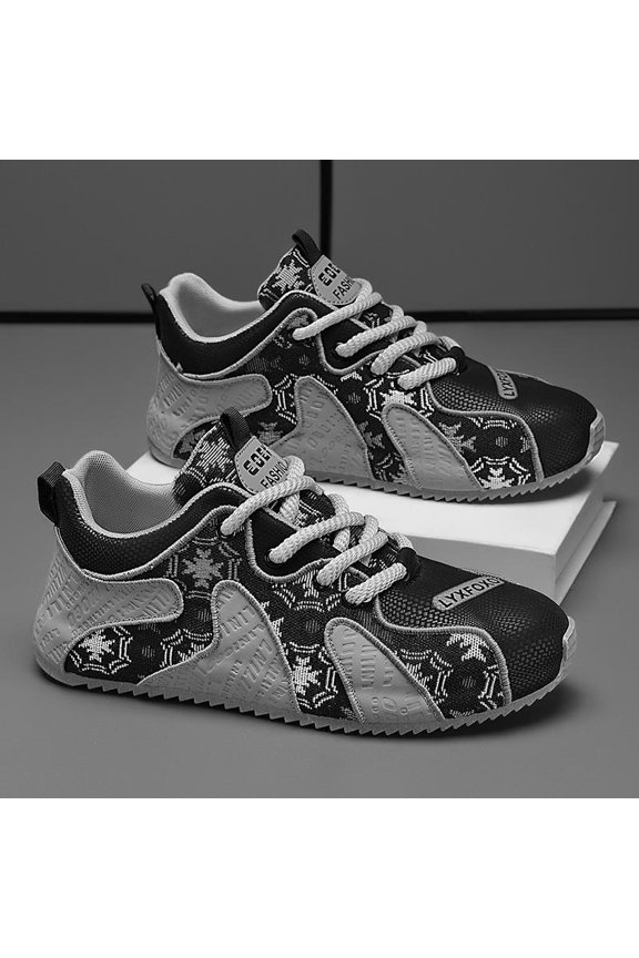 New Spring Men's Shoes Niche Trend Versatile Student Sneakers Men's Casual Thick-Soled Wear- Dad Shoes