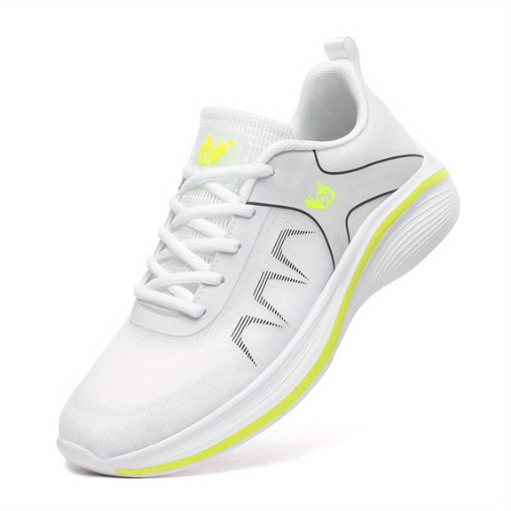 New SpringMen'S Summer Outdoor Running Shoes - Slip-On/Lace-Up Closure, All-Season Lightweight Design for Hiking,,Breathable Mesh & Fabric Upper, Shock-Absorbing PVC Sole, Casual Wear & Cross-borde