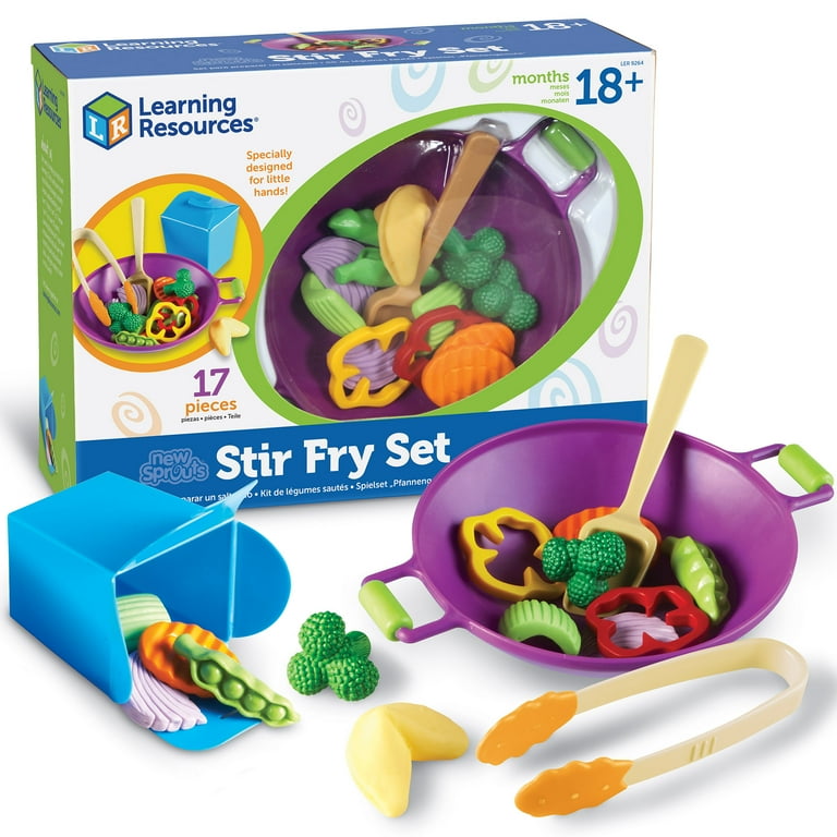 New Sprouts - Stir Fry Play Set - 17 / Set - Assorted - Plastic New Sprouts - Stir Fry Play Set - 17 / Set - Assorted - Plastic