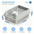 thumbnail image 1 of New Stainless Steel Cat Litter Box – Semi-Enclosed Design With High Sides For Splash Prevention, Easy To Clean & Odor Resistant, 1 of 5