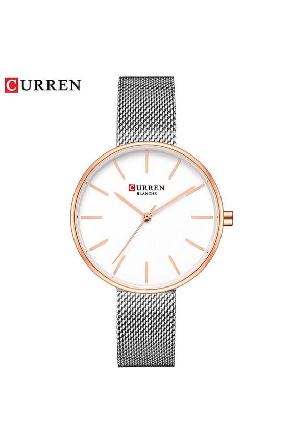 New Stainless Steel Mesh Women Watch CURREN Casual Dress Ladies Analog Quartz Wristwatch relogios feminino Fashion Female Clock