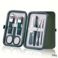 thumbnail image 1 of New Stainless Steel Nail Clipper Set Grooming Tool Set with Portable Case Manicure Art Tool Green Nails Cut (7 pcs), 1 of 7