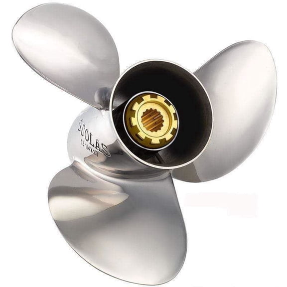 Stainless Steel Propeller Fits Honda Bf45 13 Spline 45