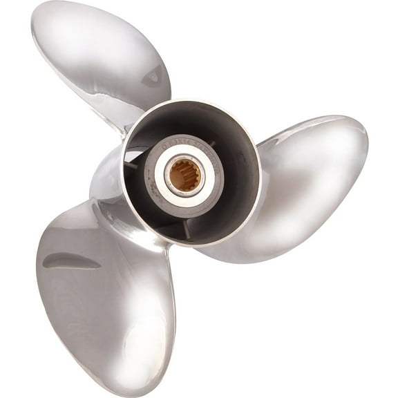 New Stainless Steel Propeller Is Compatible With Johnson Evinrude 2 Stroke Large Gearcase 15 Spline 140 1991-1994 By 2531-156-09 Diameter 5.625" X 9" Pitch X 15-Spline 3-Blades RT New Saturn E-Plus