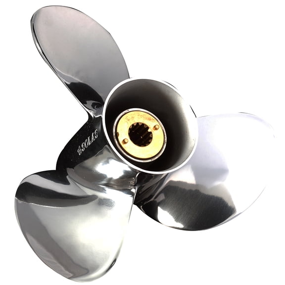 Boat Propeller 11.1x14" Compatible with 1995-1998 Chrysler/Force 13 Spline 50 13 Spline 2-Stroke 1331-111-14 33096 48-855862A46 33092 48-855862A5 Replaces 48-855860A46 1331-111