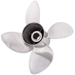 New Stainless Steel Propeller Compatible With Mercury Omc I/O 75-350 HP By Part Numbers 9574-153-22 6Ax-45B76-10-00 6Ax-45B76-20-00 Diameter 15.25" X 22" Pitch LH Rotation Rubex L4