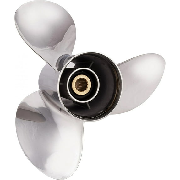 New Stainless Steel Propeller Compatible With Nissan/Tohatsu 115A / 115A2 2-Cycle 15 Spline 115 1992-2005 By 688-45930-02-98 688-45970-03-98 Pt70115P17 Diameter 13.25" x 17" Pitch x 15-Spline 3 RH